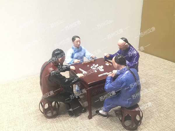 苏州体育公园场景小彩塑